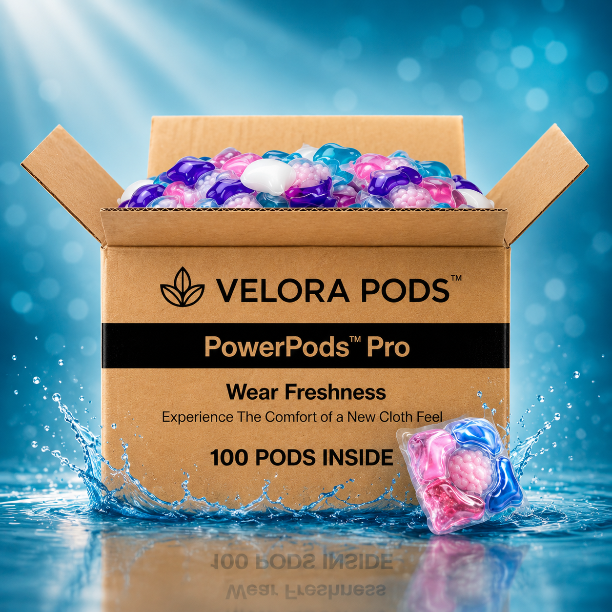 Velora™ 5-in-1 Laundry PowerPods Pro (Pack of 100)