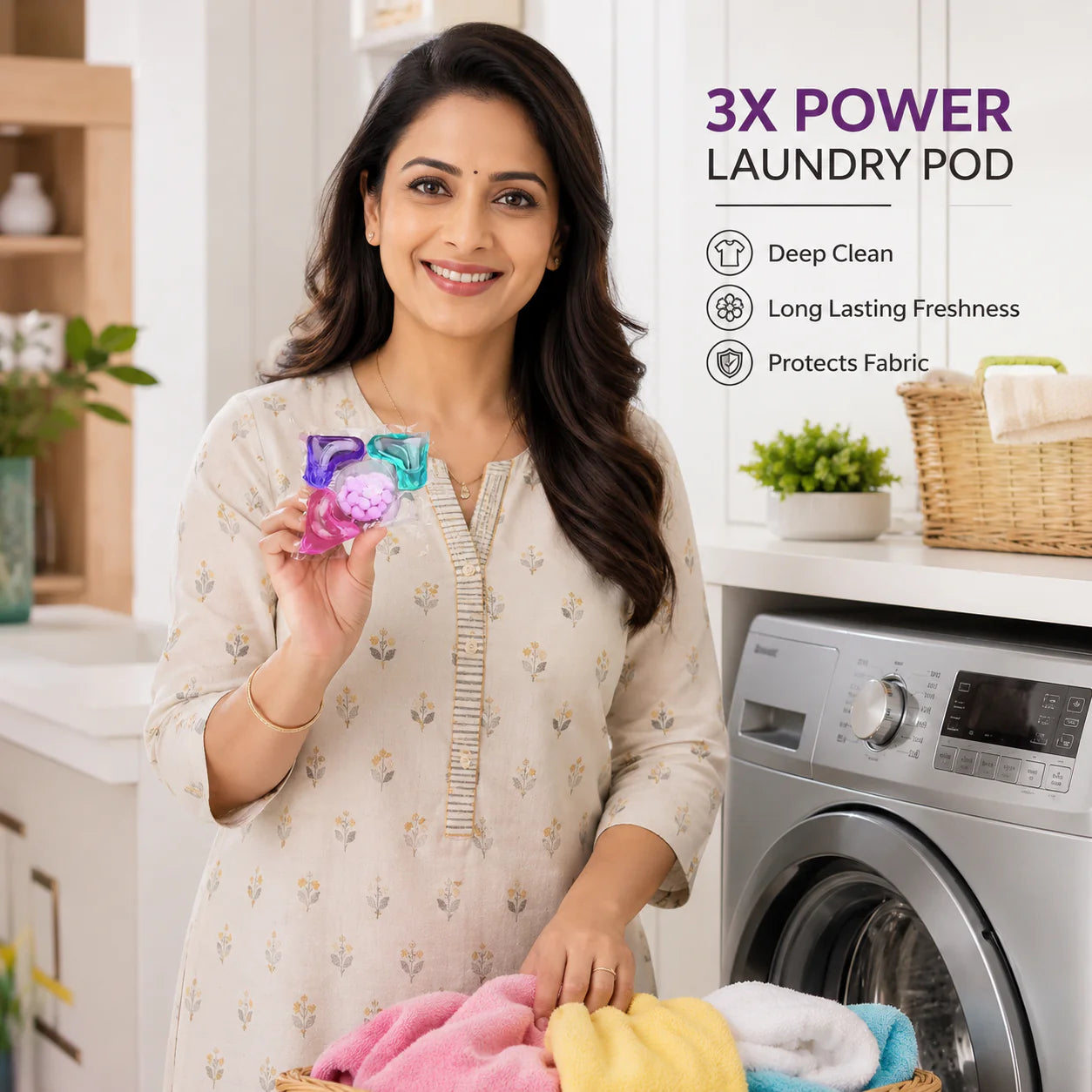Velora™ 5-in-1 Laundry PowerPods Pro (Pack of 100)