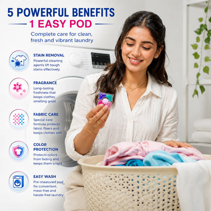 Velora™ 5-in-1 Laundry PowerPods Pro (Pack of 100)